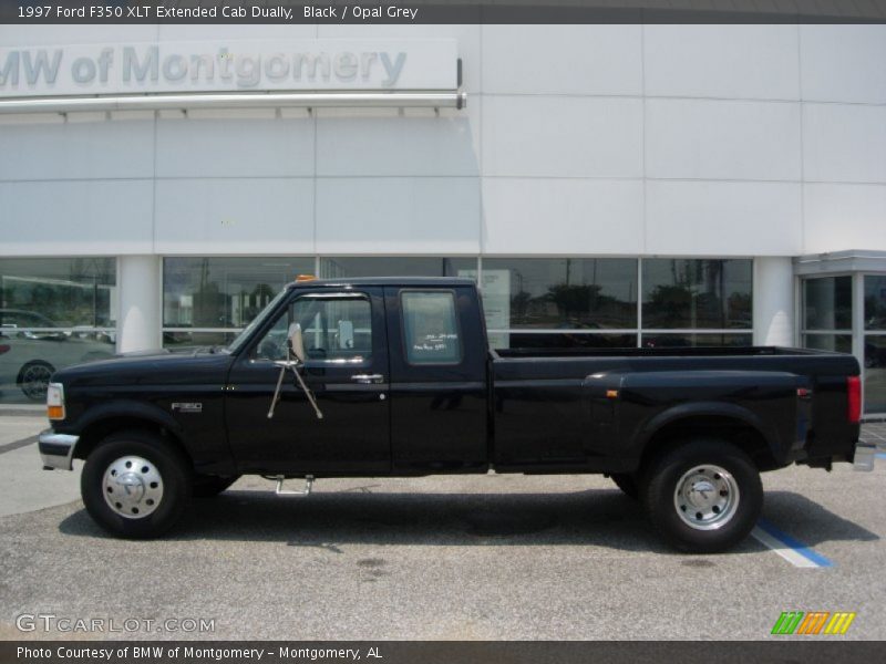 Black / Opal Grey 1997 Ford F350 XLT Extended Cab Dually