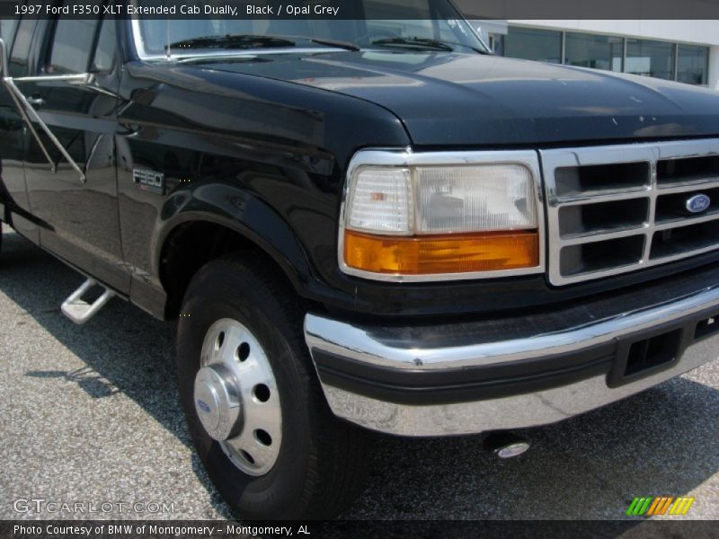Black / Opal Grey 1997 Ford F350 XLT Extended Cab Dually