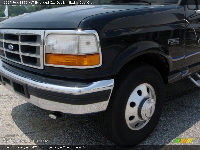 Black / Opal Grey 1997 Ford F350 XLT Extended Cab Dually