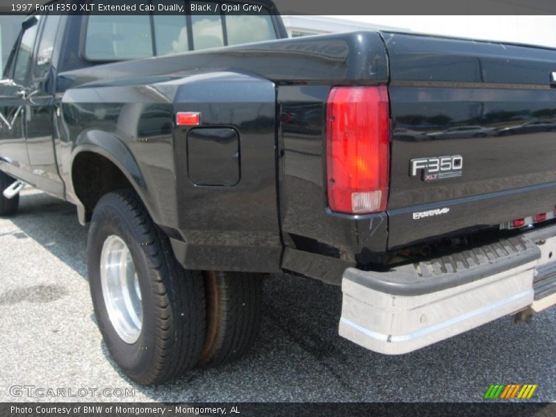 Black / Opal Grey 1997 Ford F350 XLT Extended Cab Dually
