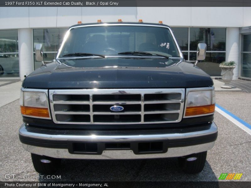 Black / Opal Grey 1997 Ford F350 XLT Extended Cab Dually