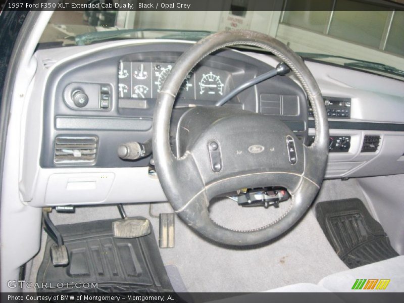 Black / Opal Grey 1997 Ford F350 XLT Extended Cab Dually