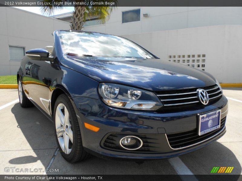 Night Blue Metallic / Cornsilk Beige 2012 Volkswagen Eos Lux