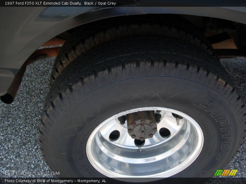 Black / Opal Grey 1997 Ford F350 XLT Extended Cab Dually