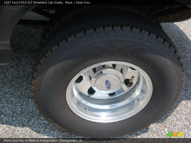 Black / Opal Grey 1997 Ford F350 XLT Extended Cab Dually