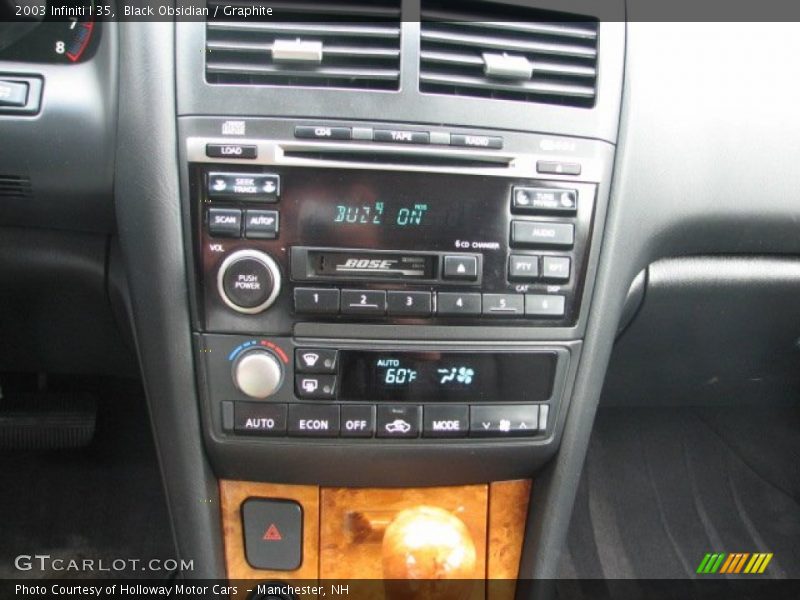 Black Obsidian / Graphite 2003 Infiniti I 35