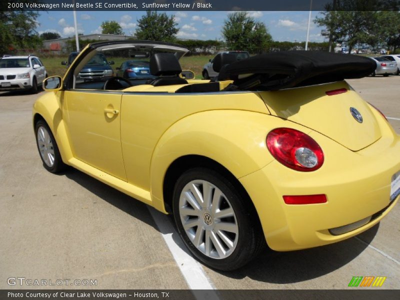 Sunflower Yellow / Black 2008 Volkswagen New Beetle SE Convertible