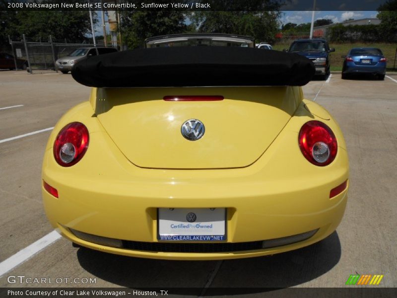 Sunflower Yellow / Black 2008 Volkswagen New Beetle SE Convertible