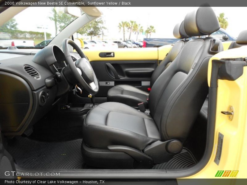 Sunflower Yellow / Black 2008 Volkswagen New Beetle SE Convertible