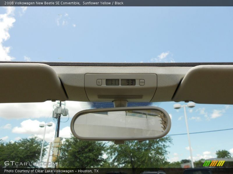 Sunflower Yellow / Black 2008 Volkswagen New Beetle SE Convertible