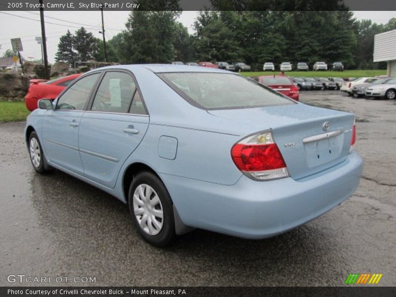 Sky Blue Pearl / Gray 2005 Toyota Camry LE