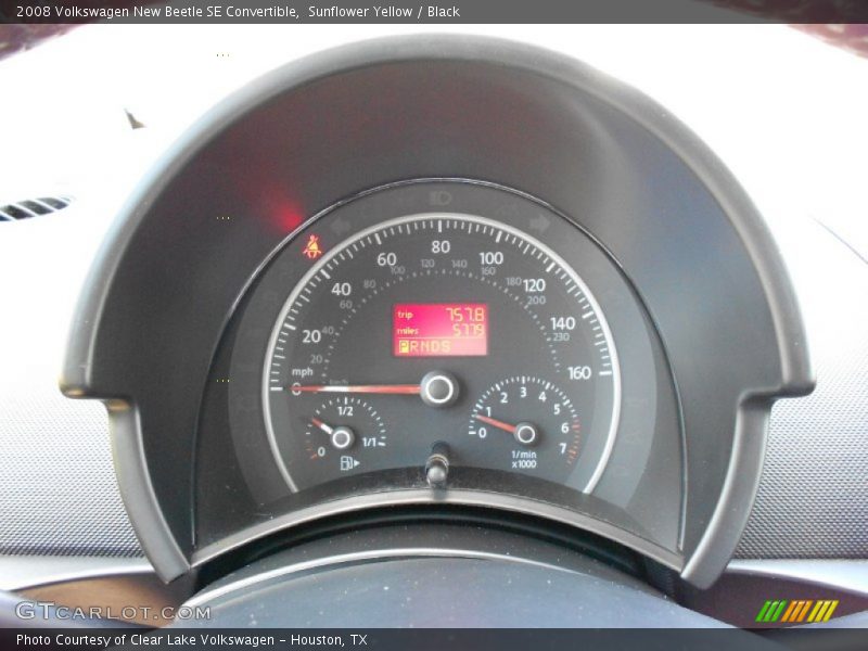 Sunflower Yellow / Black 2008 Volkswagen New Beetle SE Convertible