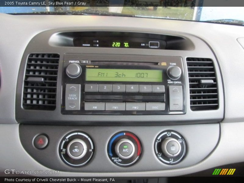 Sky Blue Pearl / Gray 2005 Toyota Camry LE
