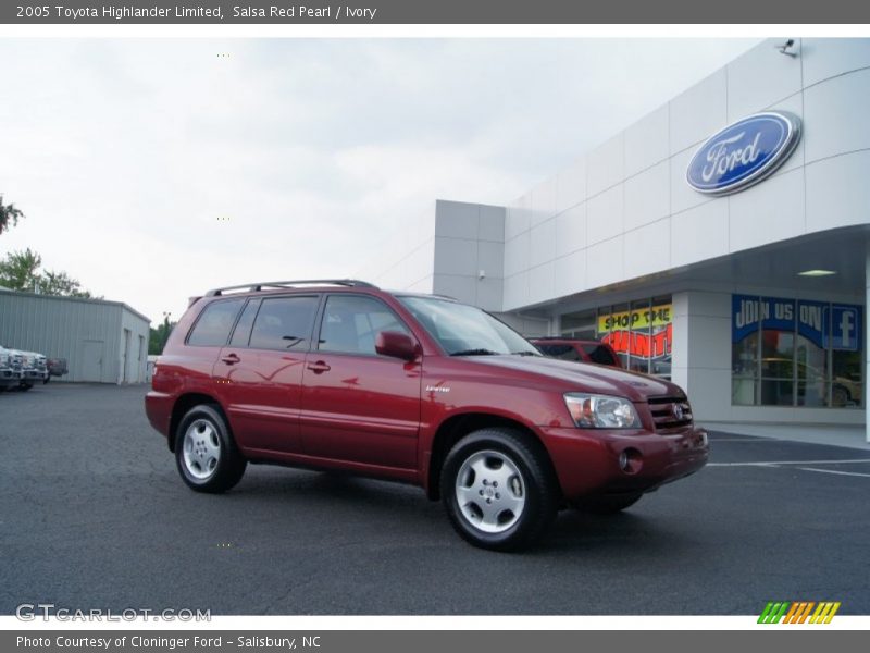 Salsa Red Pearl / Ivory 2005 Toyota Highlander Limited