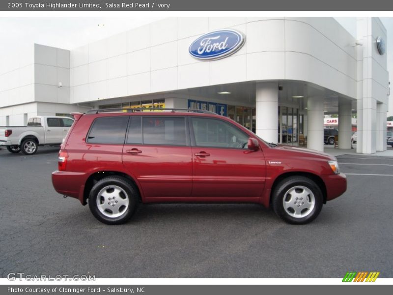 Salsa Red Pearl / Ivory 2005 Toyota Highlander Limited