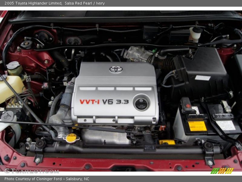 Salsa Red Pearl / Ivory 2005 Toyota Highlander Limited