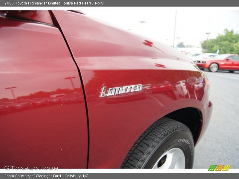 Salsa Red Pearl / Ivory 2005 Toyota Highlander Limited