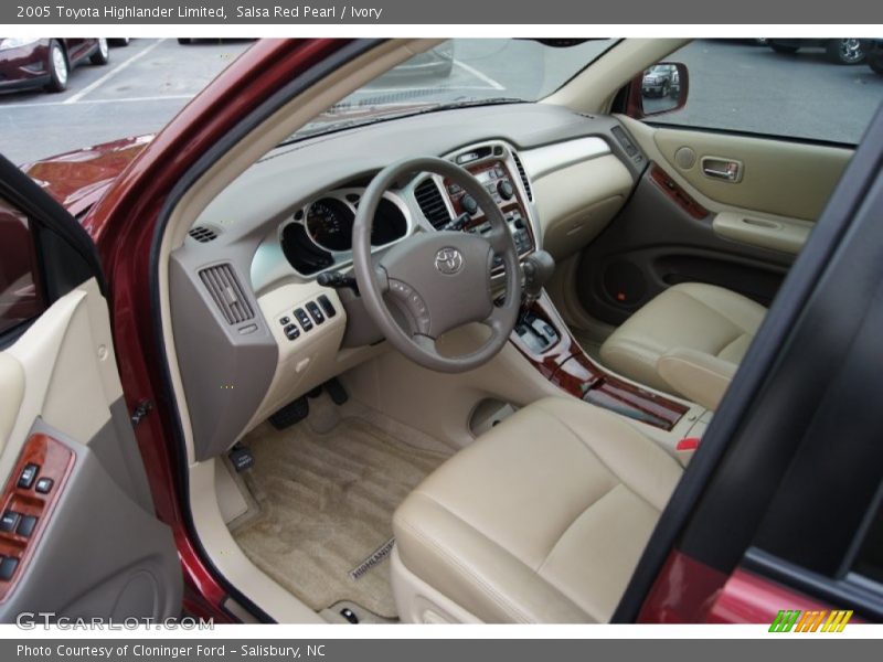 Salsa Red Pearl / Ivory 2005 Toyota Highlander Limited