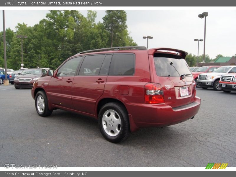 Salsa Red Pearl / Ivory 2005 Toyota Highlander Limited