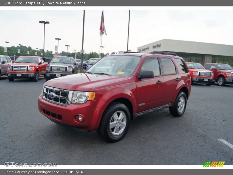 Redfire Metallic / Stone 2008 Ford Escape XLT