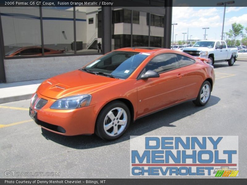 Fusion Orange Metallic / Ebony 2006 Pontiac G6 GT Coupe