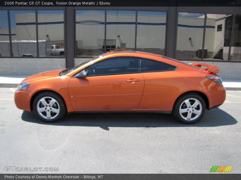 Fusion Orange Metallic / Ebony 2006 Pontiac G6 GT Coupe