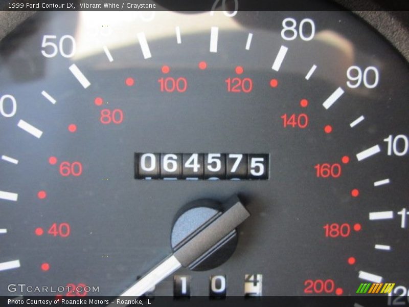 Vibrant White / Graystone 1999 Ford Contour LX