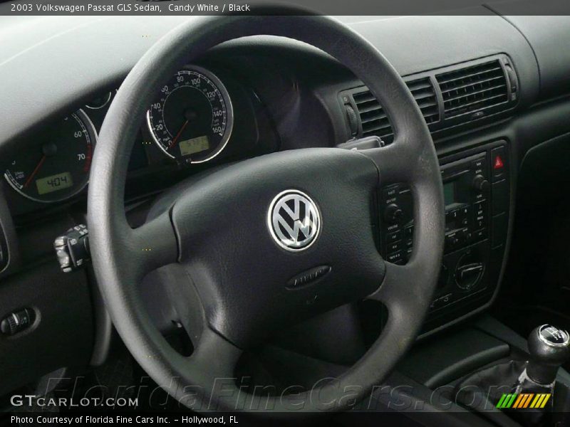 Candy White / Black 2003 Volkswagen Passat GLS Sedan