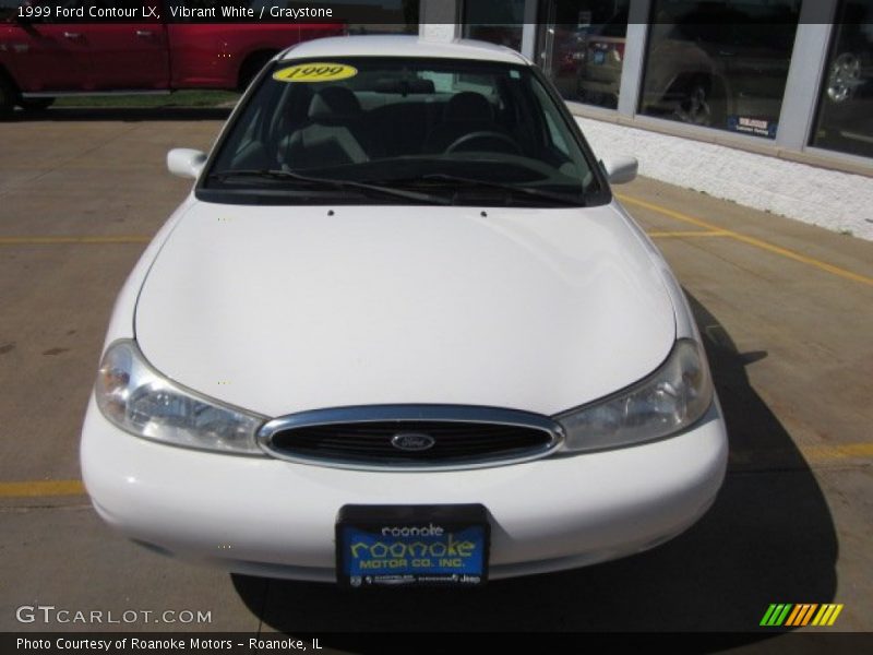 Vibrant White / Graystone 1999 Ford Contour LX