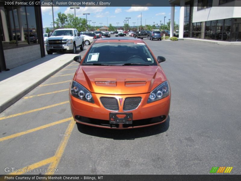 Fusion Orange Metallic / Ebony 2006 Pontiac G6 GT Coupe