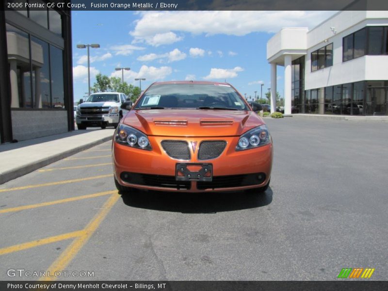 Fusion Orange Metallic / Ebony 2006 Pontiac G6 GT Coupe