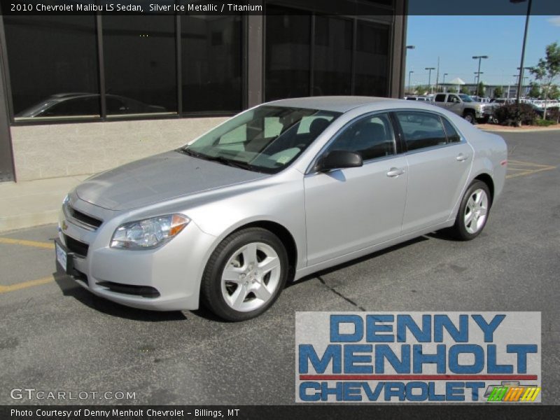 Silver Ice Metallic / Titanium 2010 Chevrolet Malibu LS Sedan