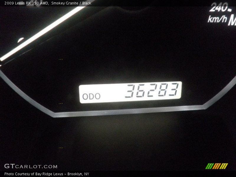 Smokey Granite / Black 2009 Lexus RX 350 AWD