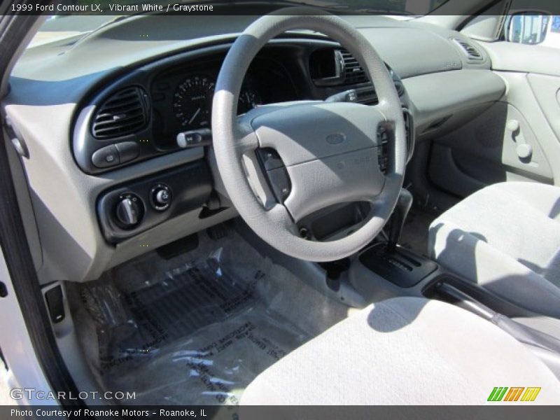 Vibrant White / Graystone 1999 Ford Contour LX