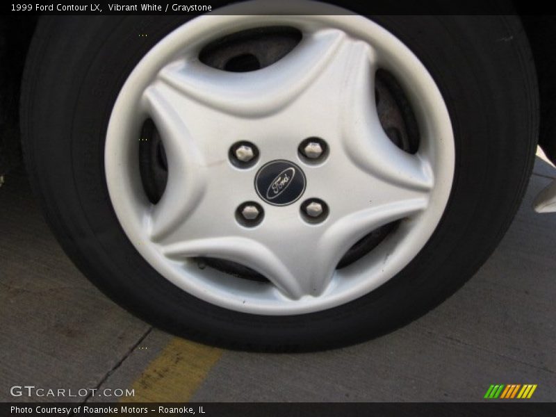 Vibrant White / Graystone 1999 Ford Contour LX