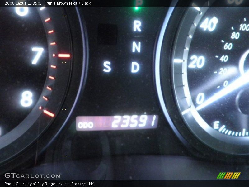 Truffle Brown Mica / Black 2008 Lexus ES 350