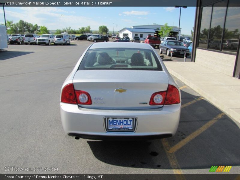 Silver Ice Metallic / Titanium 2010 Chevrolet Malibu LS Sedan