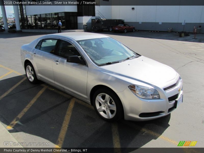 Silver Ice Metallic / Titanium 2010 Chevrolet Malibu LS Sedan