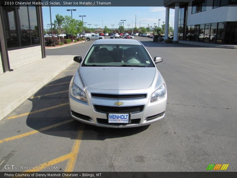Silver Ice Metallic / Titanium 2010 Chevrolet Malibu LS Sedan