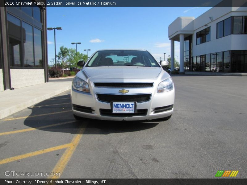 Silver Ice Metallic / Titanium 2010 Chevrolet Malibu LS Sedan