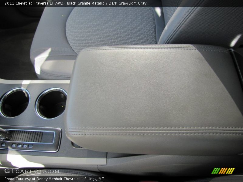 Black Granite Metallic / Dark Gray/Light Gray 2011 Chevrolet Traverse LT AWD