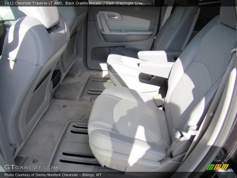 Black Granite Metallic / Dark Gray/Light Gray 2011 Chevrolet Traverse LT AWD