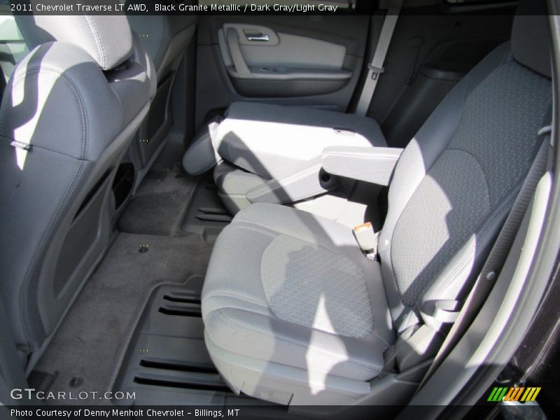 Black Granite Metallic / Dark Gray/Light Gray 2011 Chevrolet Traverse LT AWD
