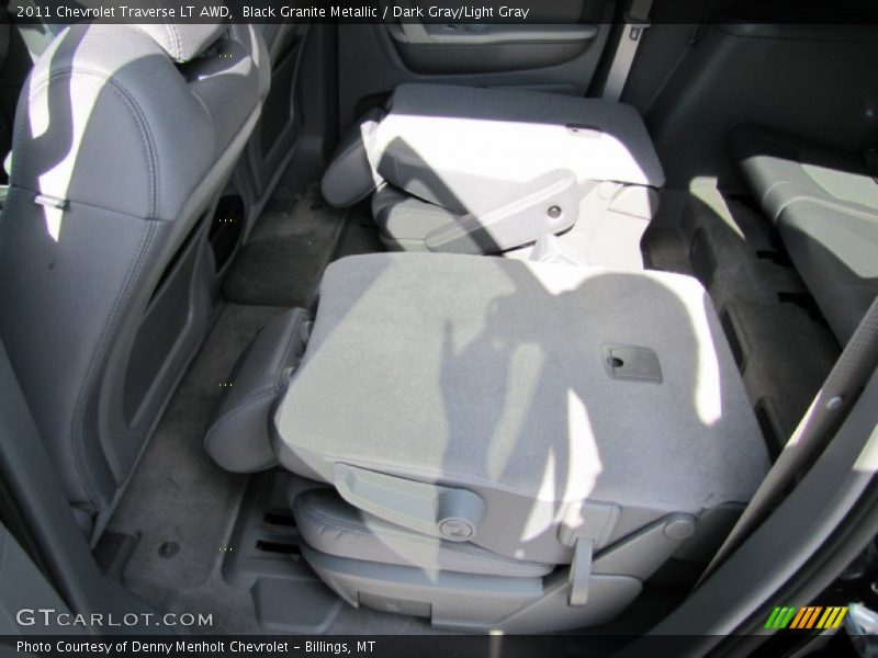 Black Granite Metallic / Dark Gray/Light Gray 2011 Chevrolet Traverse LT AWD