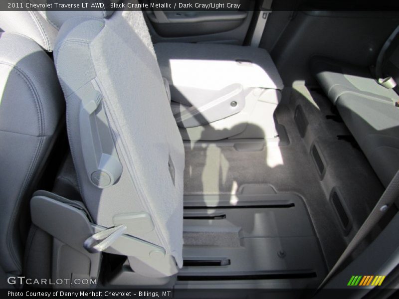 Black Granite Metallic / Dark Gray/Light Gray 2011 Chevrolet Traverse LT AWD
