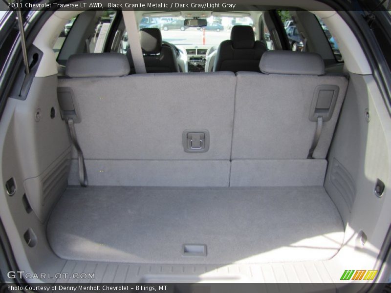 Black Granite Metallic / Dark Gray/Light Gray 2011 Chevrolet Traverse LT AWD