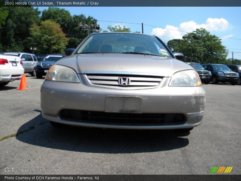 Titanium Metallic / Gray 2001 Honda Civic LX Sedan