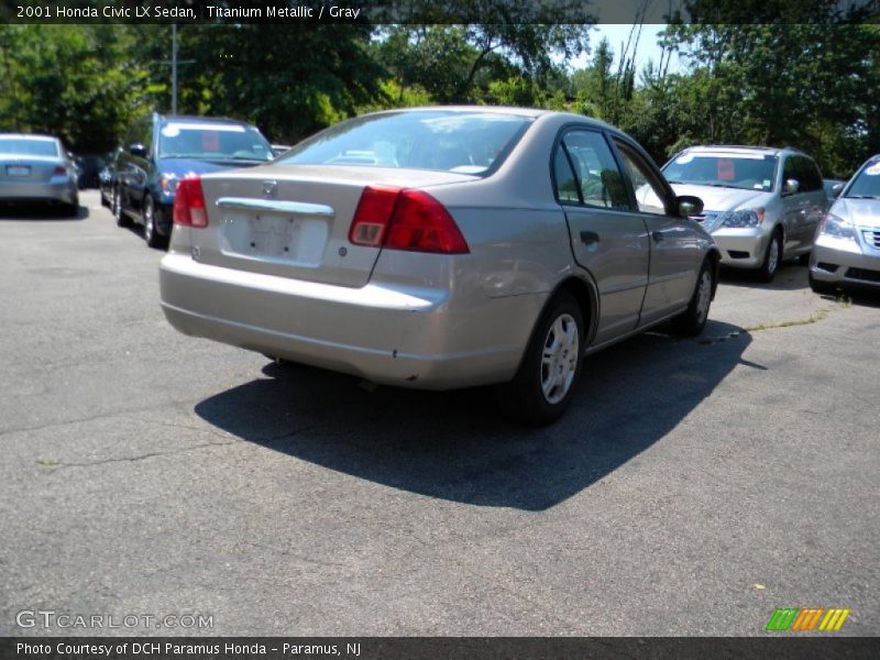 Titanium Metallic / Gray 2001 Honda Civic LX Sedan