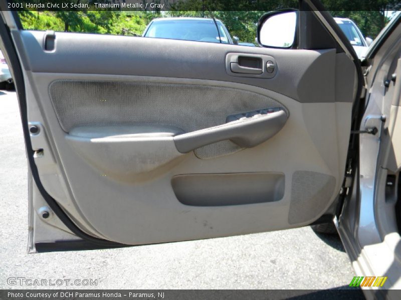Titanium Metallic / Gray 2001 Honda Civic LX Sedan