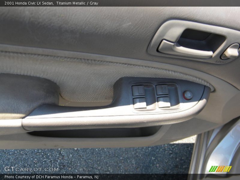Titanium Metallic / Gray 2001 Honda Civic LX Sedan